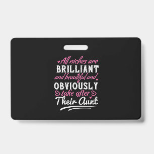 All Niches Are Brilliant And Beautiful And Obvious Badge