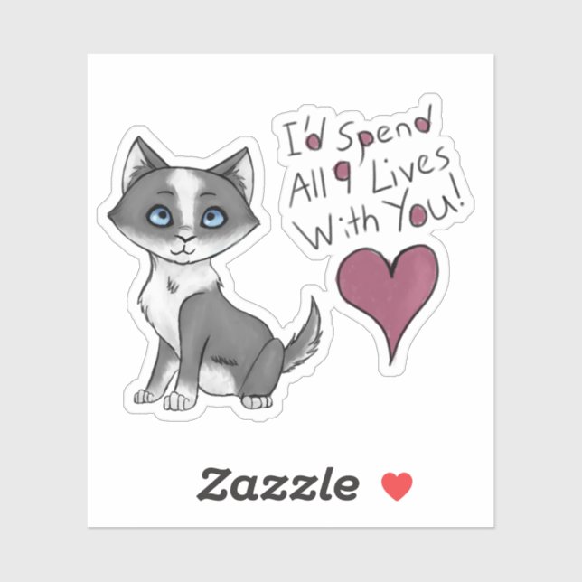 All Nine Lives Sticker (Sheet)