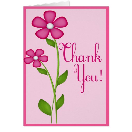 All Ocassion Flower Thank You Note Card | Zazzle