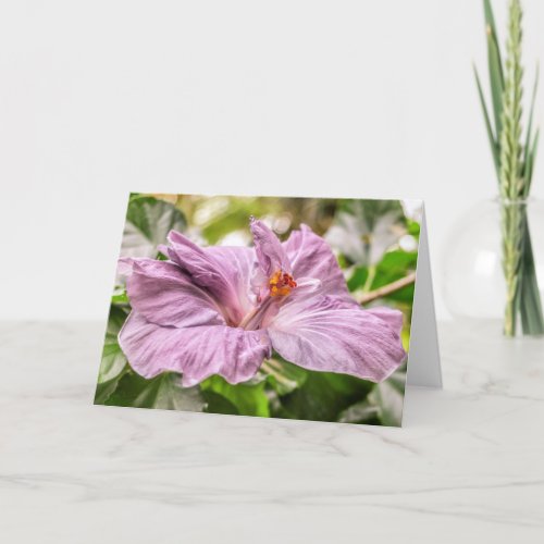 All Occasion Blank Floral Photo Greeting Card