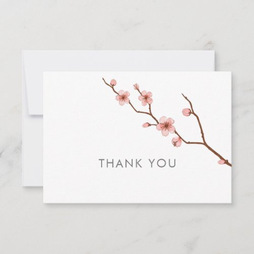 All Occasion Cherry Blossom Thank You Notecard