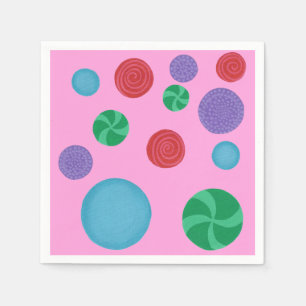 All Occasion Colorful Polka Dots Party Napkins