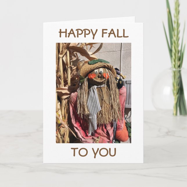 ALL OCCASION FALL/AUTUMN HOLIDAY/BIRTHDAY CARD (Front)