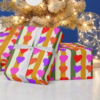 All-Occasion Fun, Colorful Hearts and Stripes