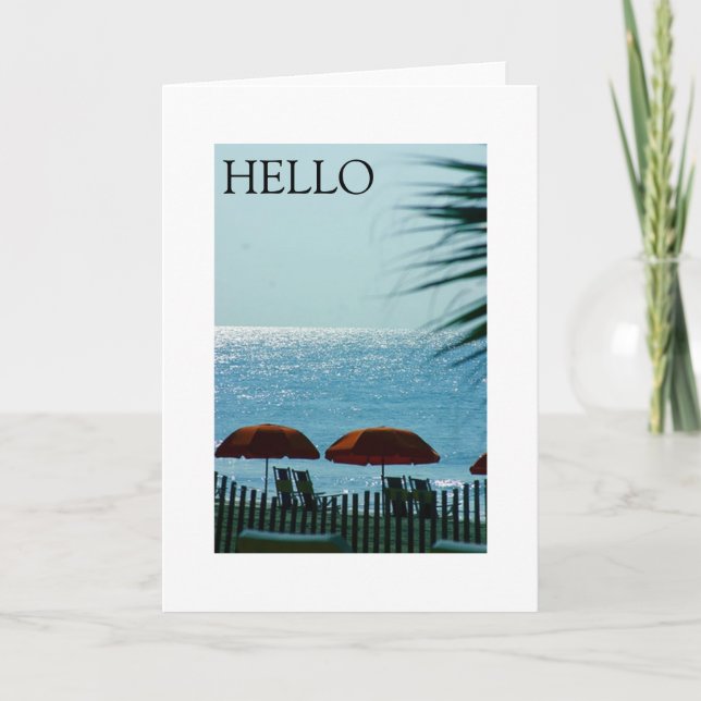 ALL OCCASION GREETING BEACH STYLE HOLIDAY CARD (Front)