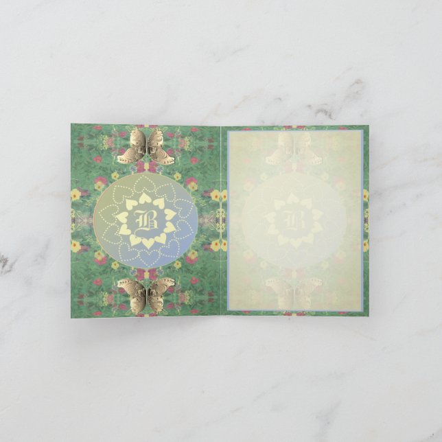 All Occasion La Boca Floral Mandala Card (Inside)
