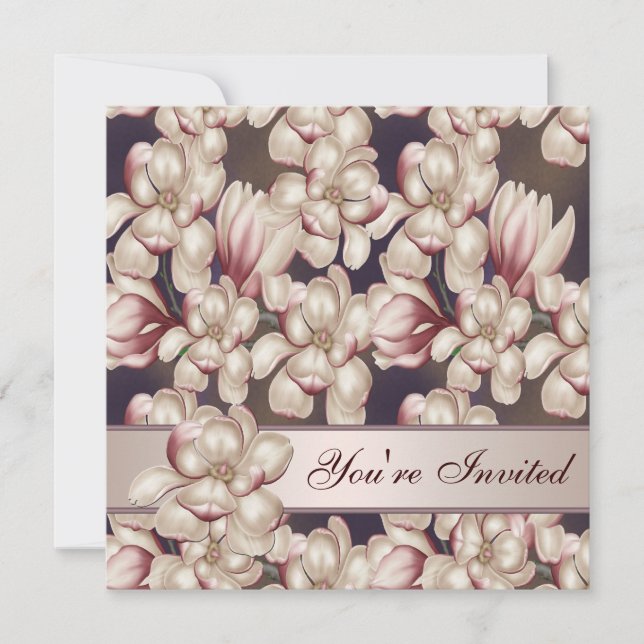 All Occasion Magnolia Party Invitation Template (Front)
