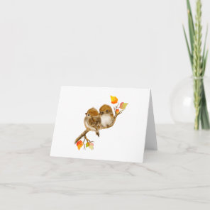 All Occasion Sparrow Bird Blank Folded Card