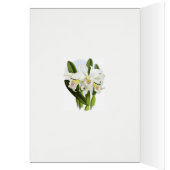 All Occasion White Orchid Greeting Card (Inside (Left))
