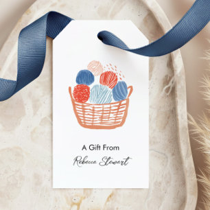 All Occasion Yarn Basket A Gift From Personalized Tags