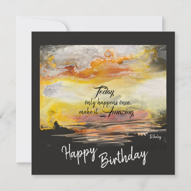 All Occasions Birthday Flat Card (Front)