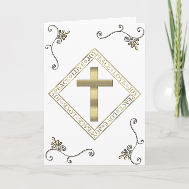 All Occation Peace & Joy Holiday Card (Front)