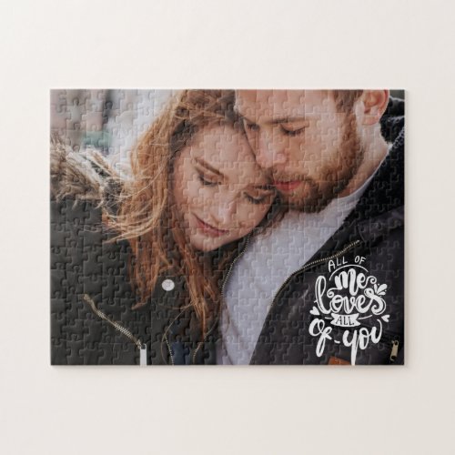 All of me loves All of You Vday Photo Love Gift Ji Jigsaw Puzzle