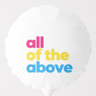 All of the Above Pansexual LGBT Pride Month Balloon