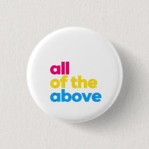 All of the Above Pansexual LGBT Pride Month Button