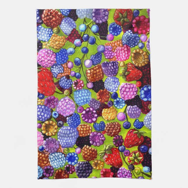 All Of The Berries American Mojo kitchen towel (Vertical)