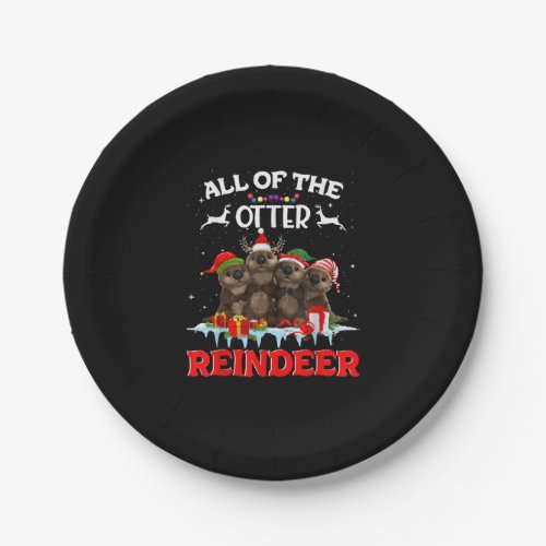 All Of The Otter Reindeer Funny Other Christmas Paper Plates