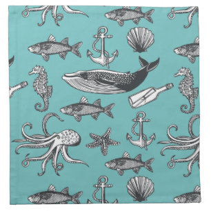 All Of The Sea Pattern Cloth Napkin