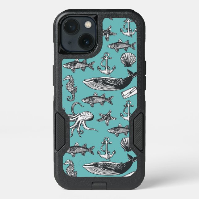 All Of The Sea Pattern Otterbox iPhone Case (Back)