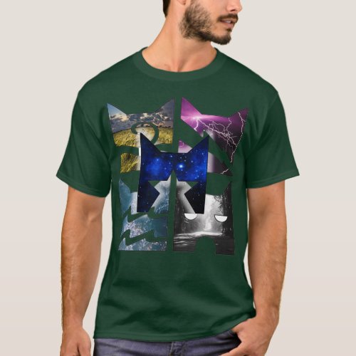 All of the Warrior Cat Clans in one  T_Shirt