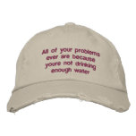 All Of Your Problems Ever Are Because Youre Not Dr Embroidered Baseball Hat at Zazzle