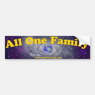All One Family Bumper Sticker