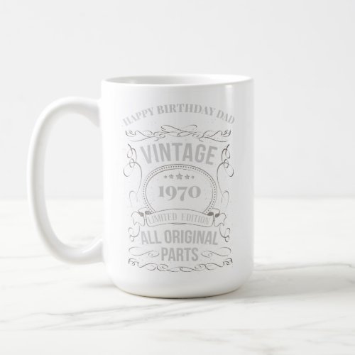 All Original Parts YEAR BORN DAD GRANDPA Gift Coffee Mug