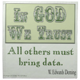 All Others Must Bring Data Napkins