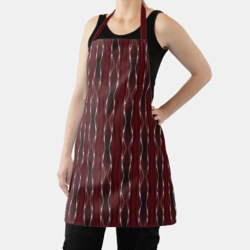 All_Over Apron _ Red Silver Retro