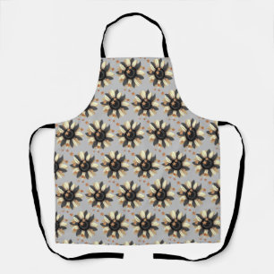 All Over Design Apron Sunflowers & Stars