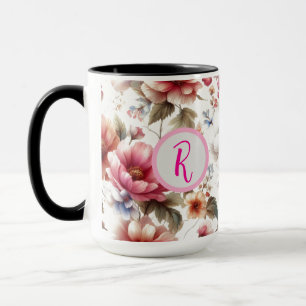 All Over Floral Customizable Coffee Mug Cup