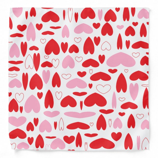 All Over Hearts Bandana (Front)