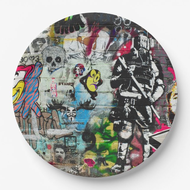 all over it paper plates (Front)