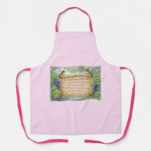 All-Over Kitchen Apron with Scripture