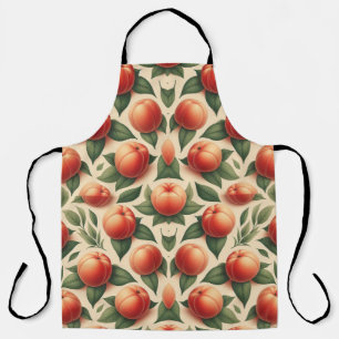 All Over Peaches Pattern Apron