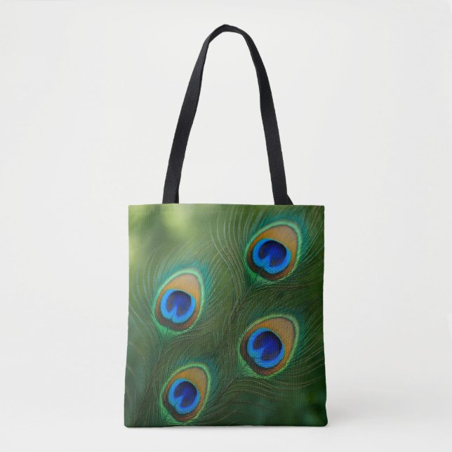 All over Peacock design Tote bag  (Front)