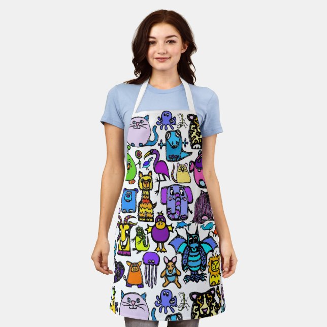 All-Over Print Apron (Worn)