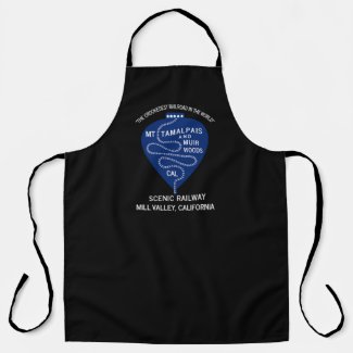 All-Over Print Apron 1911 Crookedest Railroad  