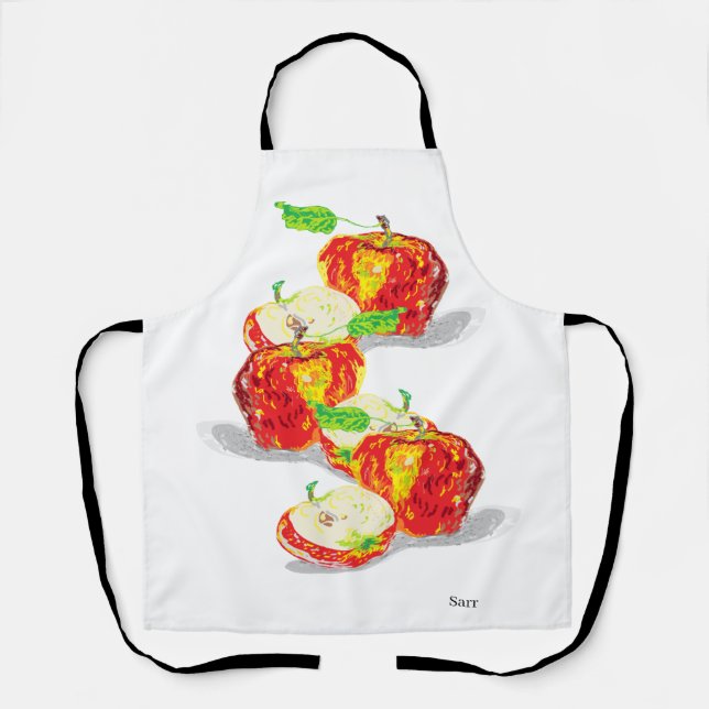 All-Over Print Apron : Apples (Front)