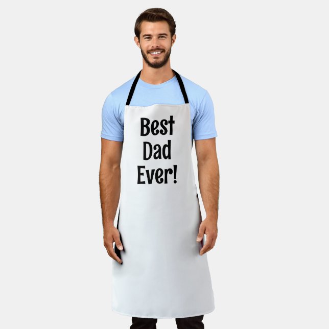 All-Over Print Apron best dad ever (Worn)