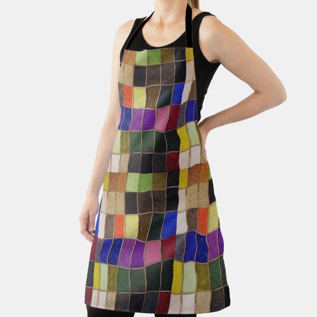 All Over Print Apron Colorful Colors (Insitu)