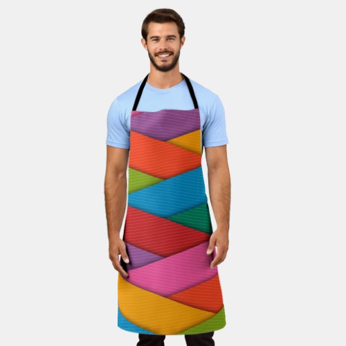 All Over Print Apron Colorful Triangles