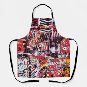 All‑Over Print Apron – Fragmented Pulse