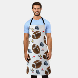 All Over Print Apron I Love Football Sports