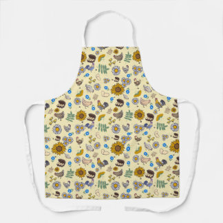All Over Print Apron in Backyard Chicken Coop