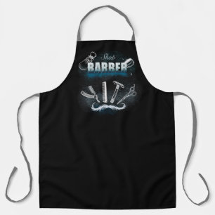 All-Over Print Apron, Large “Vintage Barber Tools Apron