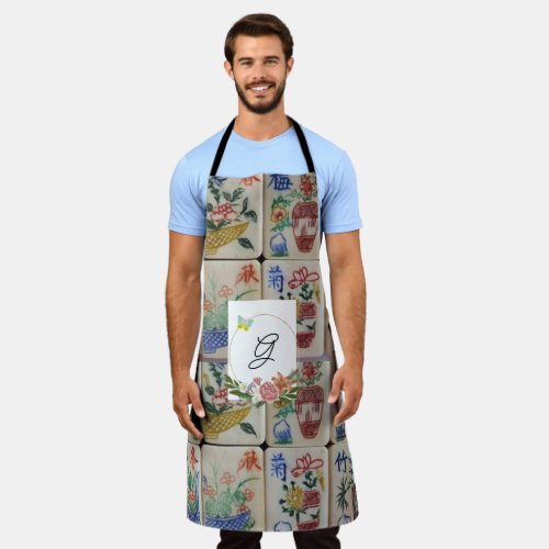 All Over Print Apron Mahjong