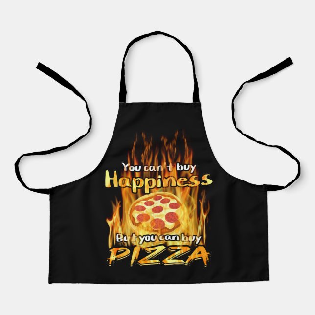 All-Over Print Apron, Medium Pizza for Food shop A Apron (Front)