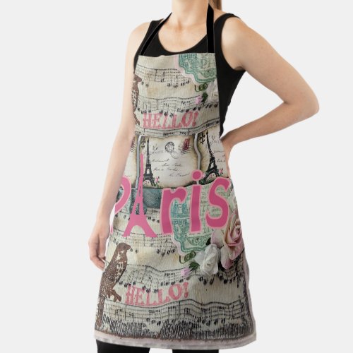 All Over Print Apron Paris France