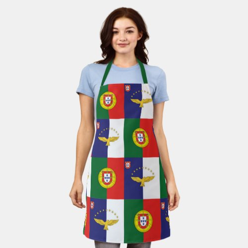 All_Over Print Apron Portugal Flag and Azores Flag